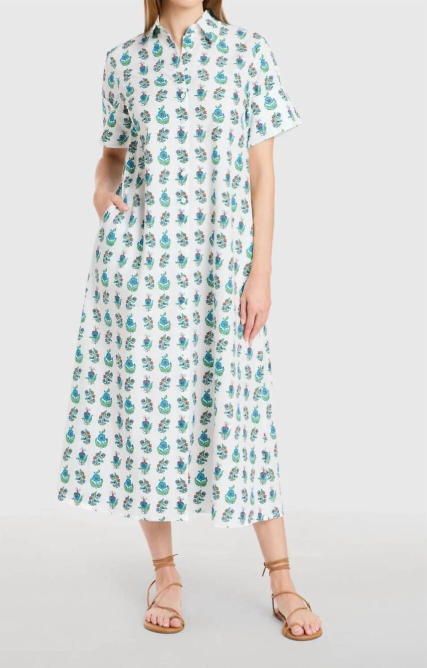 NEW LIVRO gibbons shirt dress in beach springs